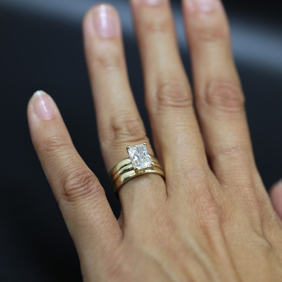 2 carat Diamond ring yellow gold - Picture 6 of 7